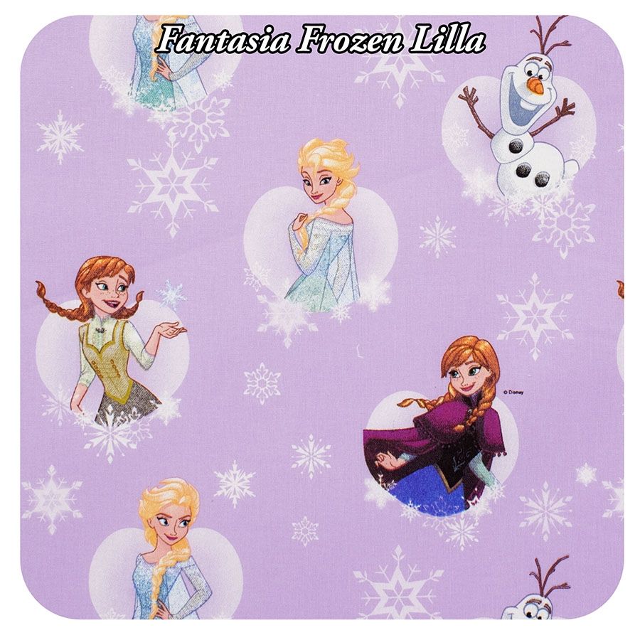 Sacchetto Asilo, Frozen, Elsa e Anna in Lilla