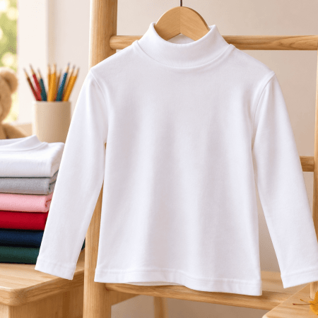 maglia lupetto bambina e bambino cotone
