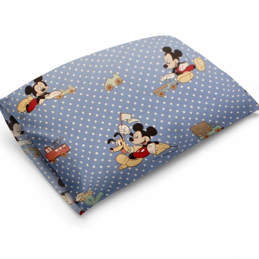 Federa Cuscino Bambini 80x80cm - Cotone 100%, Stampa Stelle, Chiusura Lampo