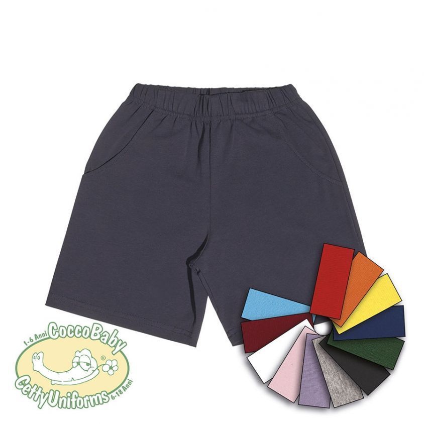 Pantaloncini Corti con due tasche Bimbo calcio scuola in Jersey | COCCOBABY