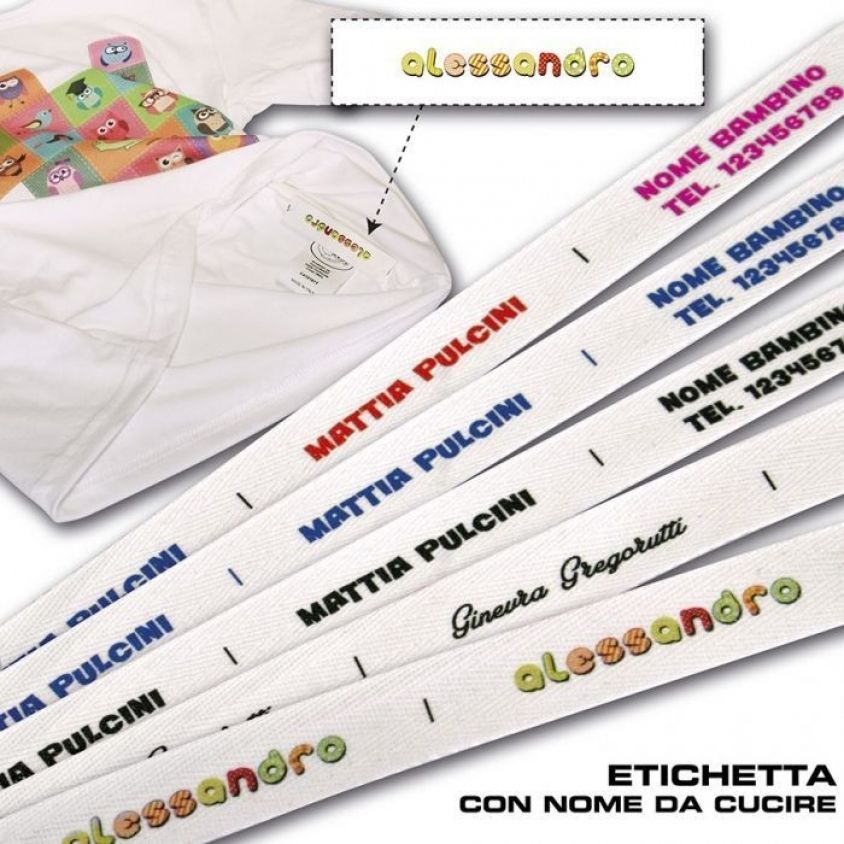 come etichettare vestiti asilo